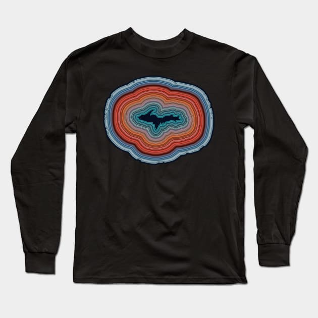 U.P. Agate Long Sleeve T-Shirt by JaegerBombastic